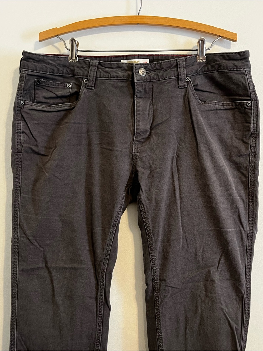 Mountain Khakis Classic Fit Mid Rise Straight Leg Stretch Pants Gray Outdoor - Picture 3 of 13